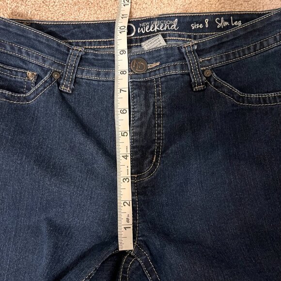 New Directions Weekend Slim Leg Dark Wash Jeans | Size 8 - Picture 4 of 7
